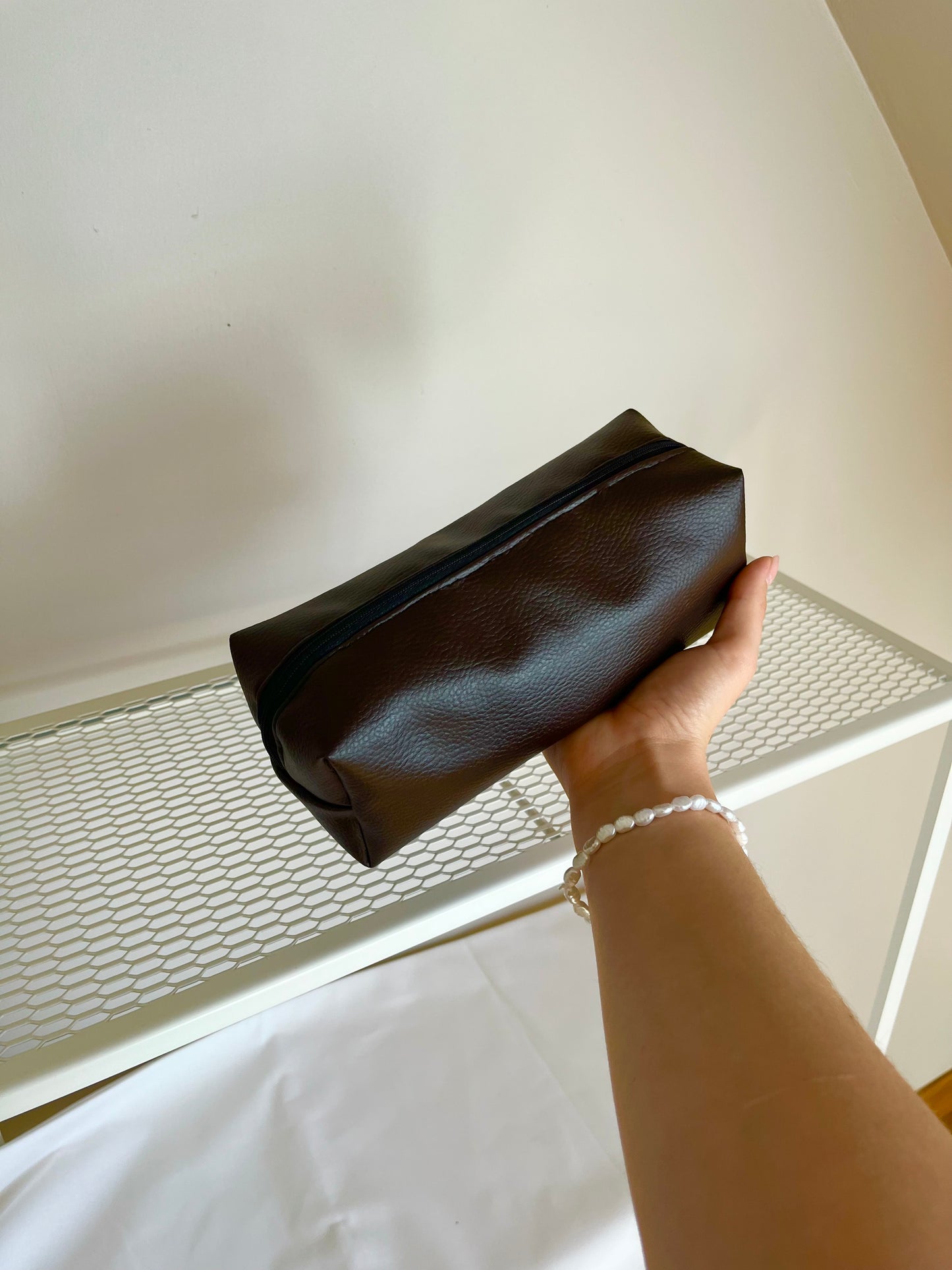 TROUSSE D’ÉCOLE - SIMILI CUIR MARRON