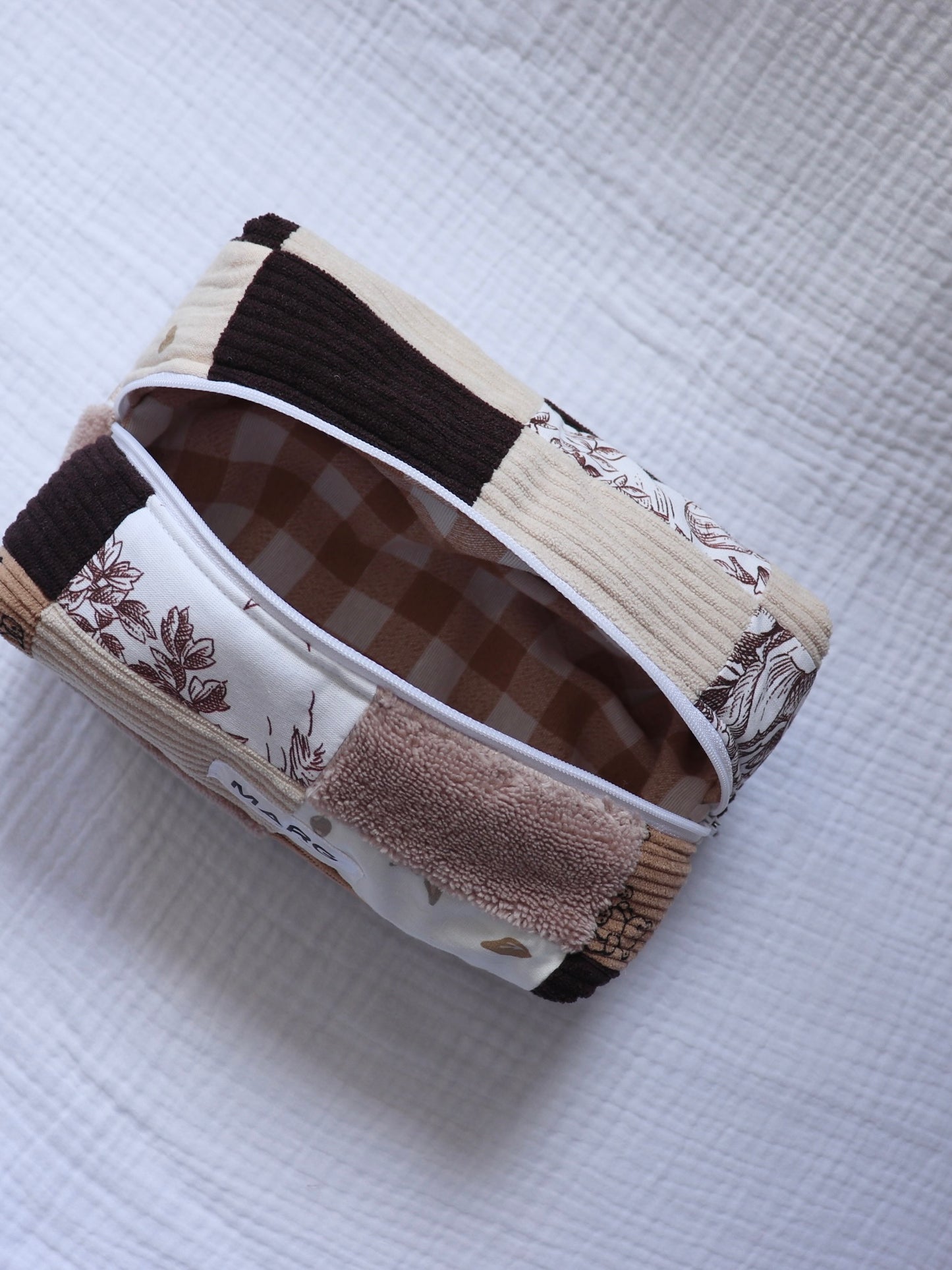TROUSSE DE TOILETTE - PATCHWORK, PIÉCE UNIQUE