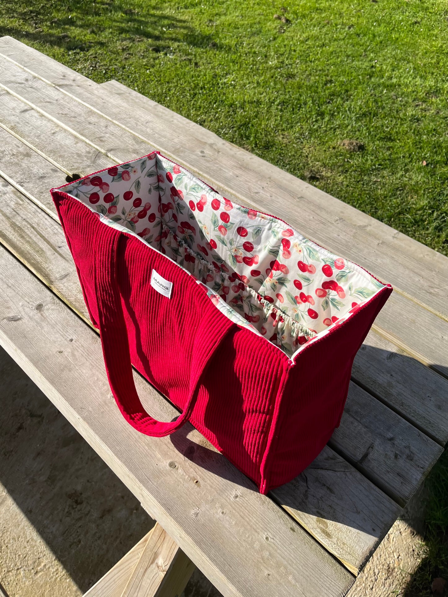 Sac cabas XL - Rouge gourmand