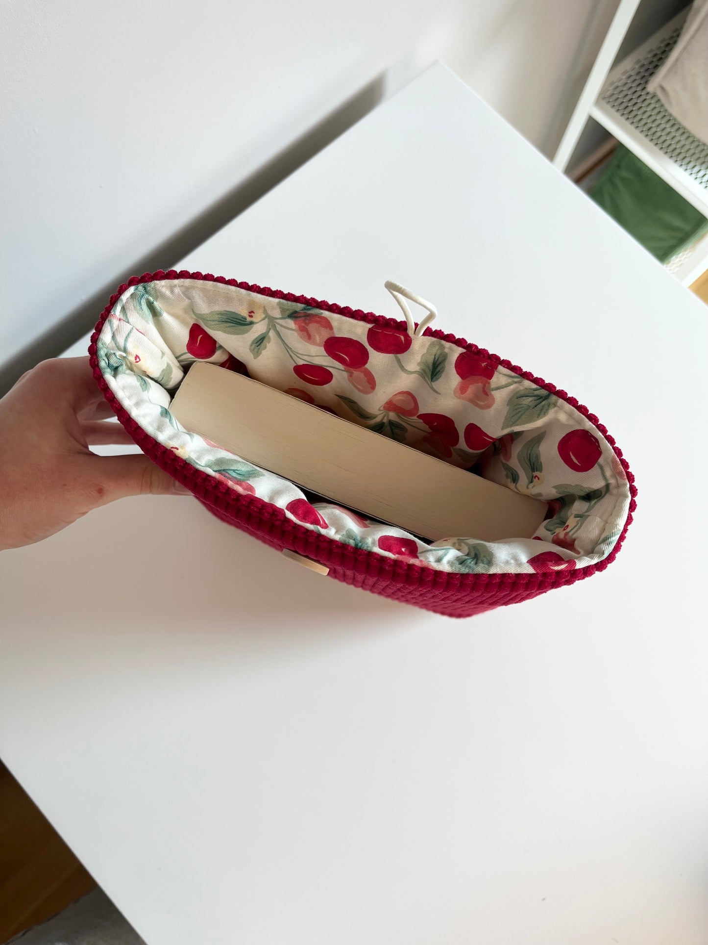 Housse de livre - Rouge gourmand