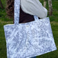 Sac cabas XL - Jouy bleu