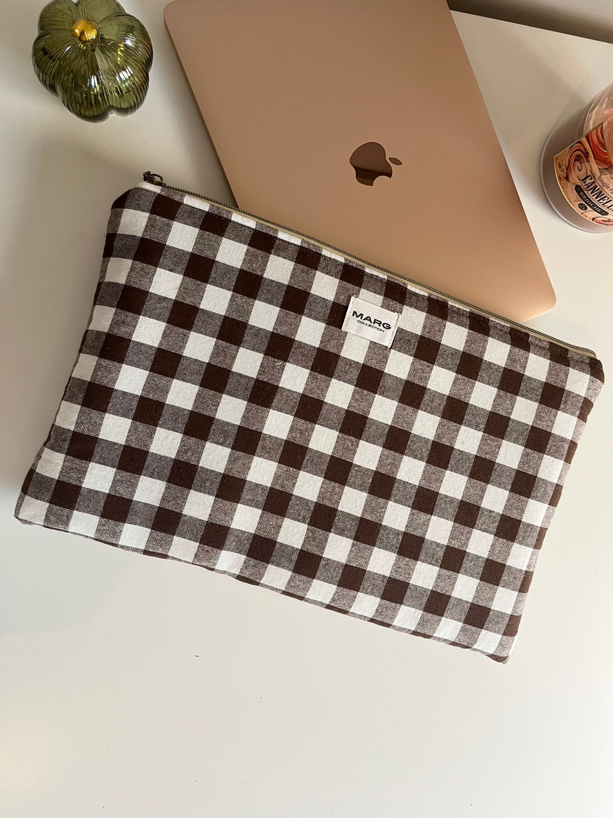 Housse ordinateur/ipad - Le Marron Glacé