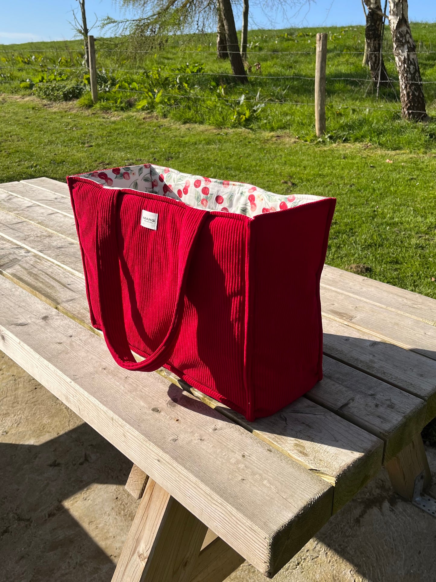 Sac cabas XL - Rouge gourmand