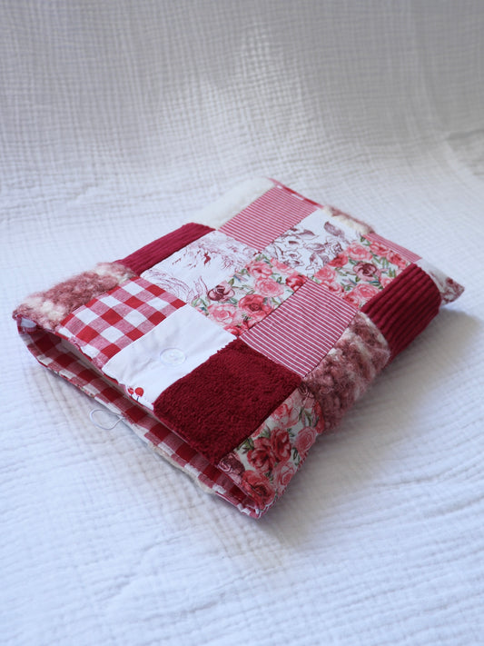 HOUSSE DE LIVRE - PATCHWORK, PIÈCE UNIQUE