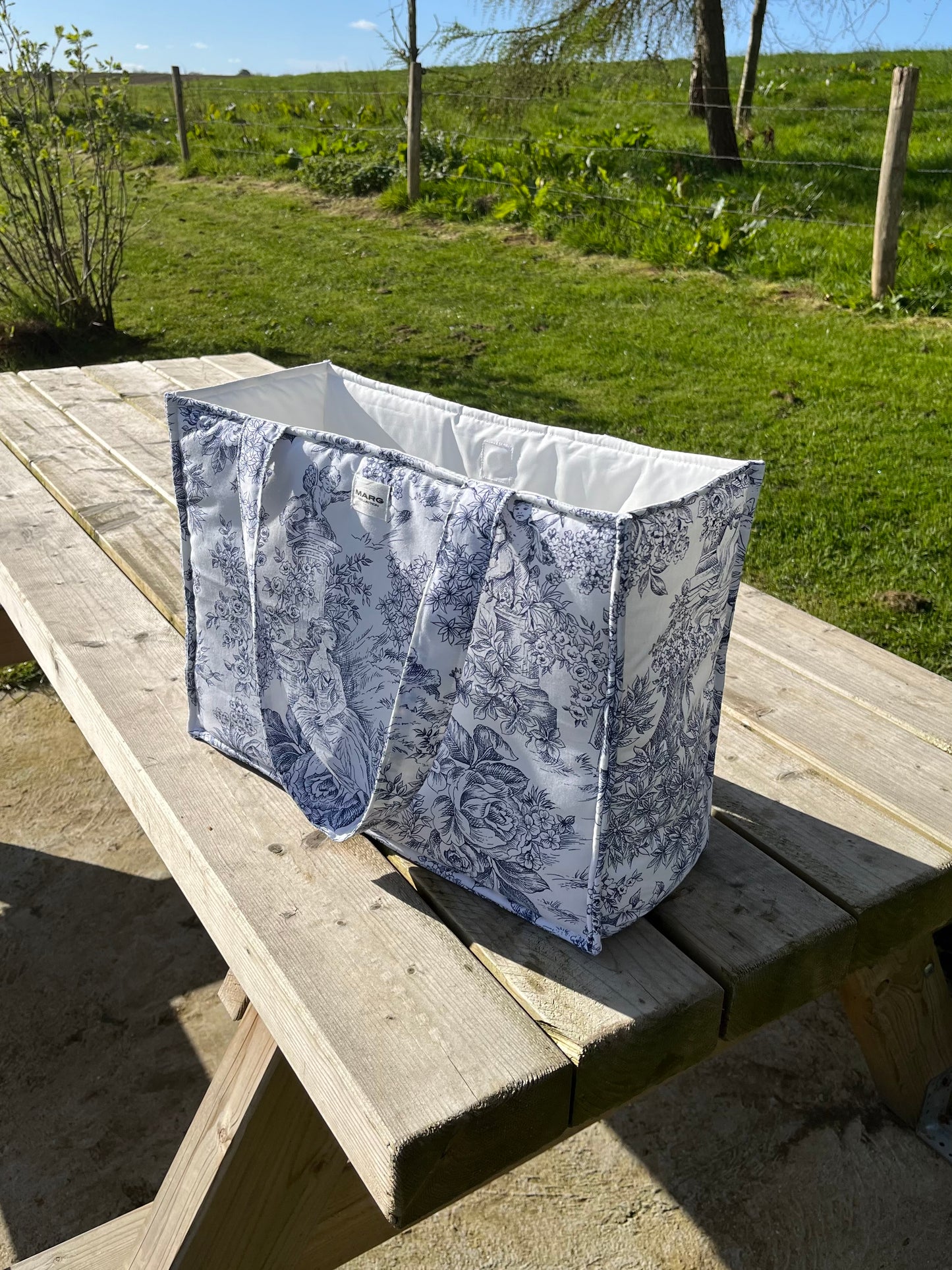 Sac cabas XL - Jouy bleu