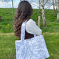 Sac cabas XL - Jouy bleu