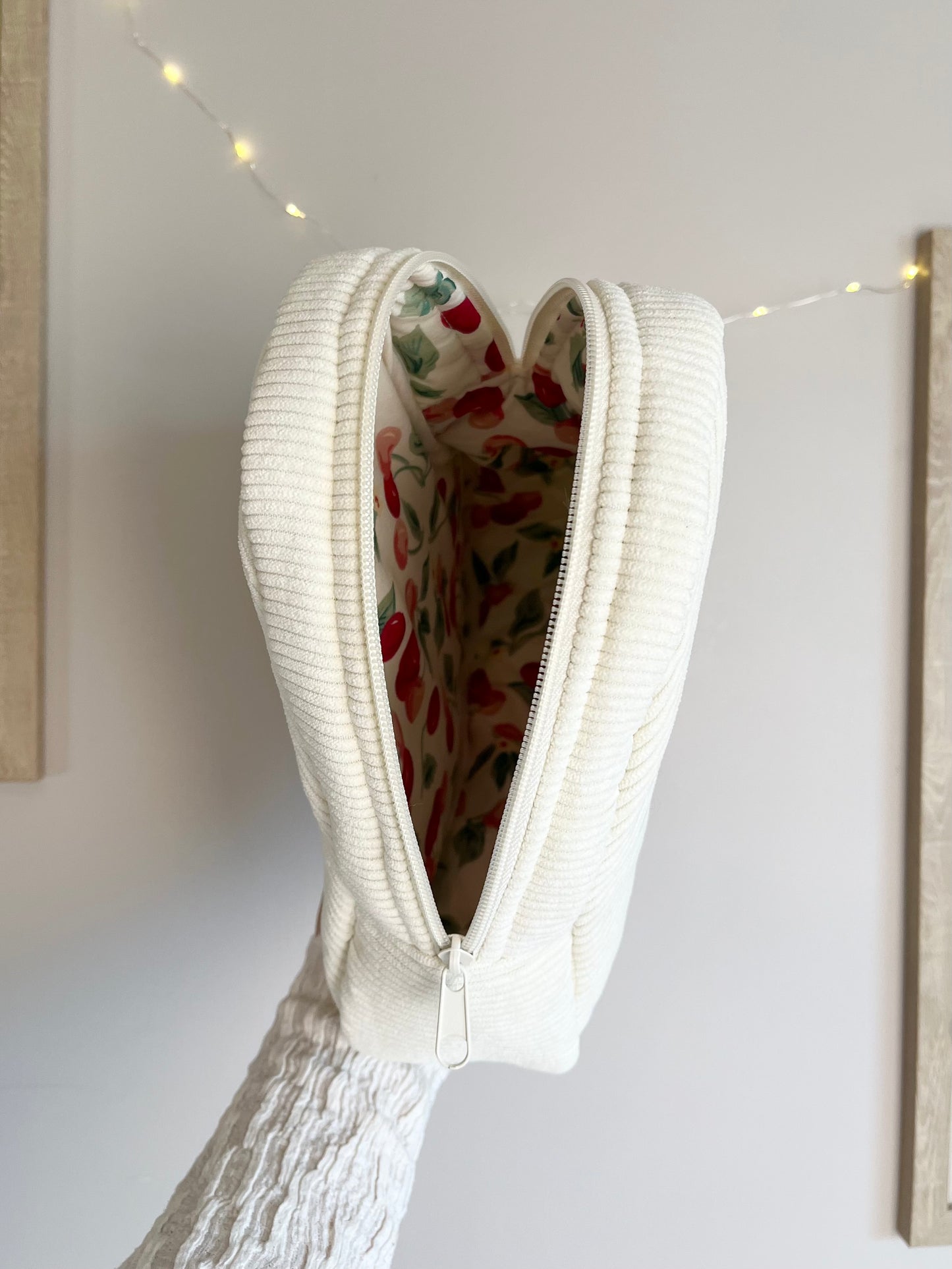 Trousse cœur - Douce cerise