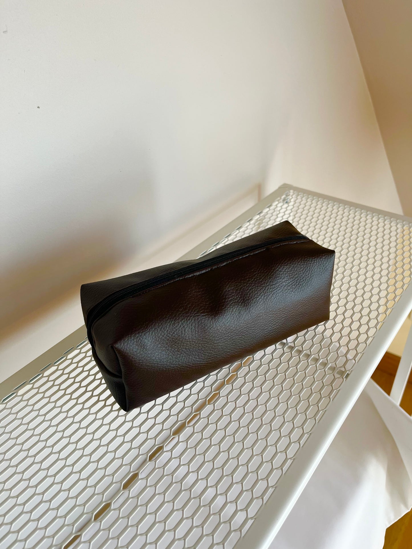 TROUSSE D’ÉCOLE - SIMILI CUIR MARRON