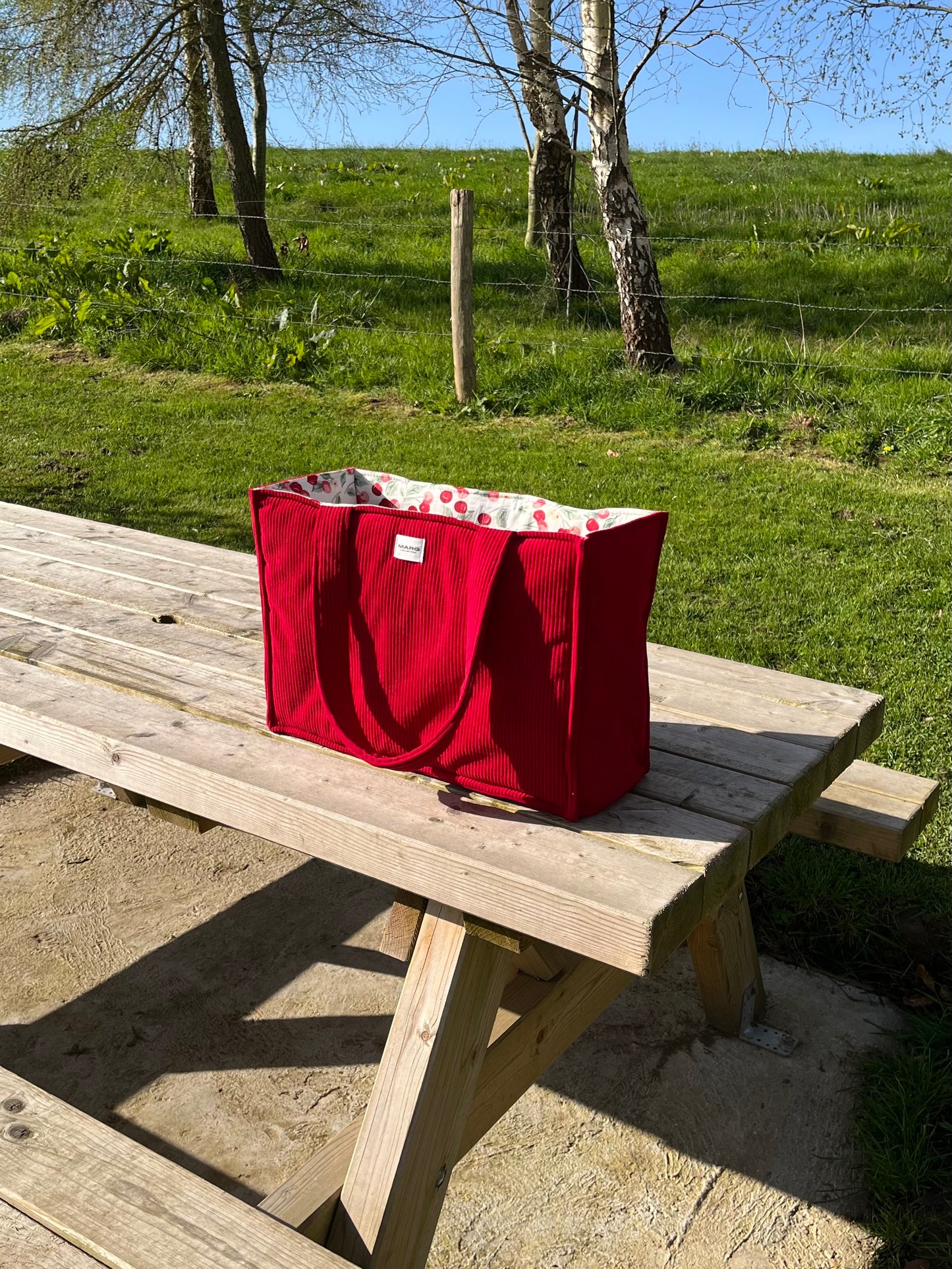 Sac cabas XL - Rouge gourmand