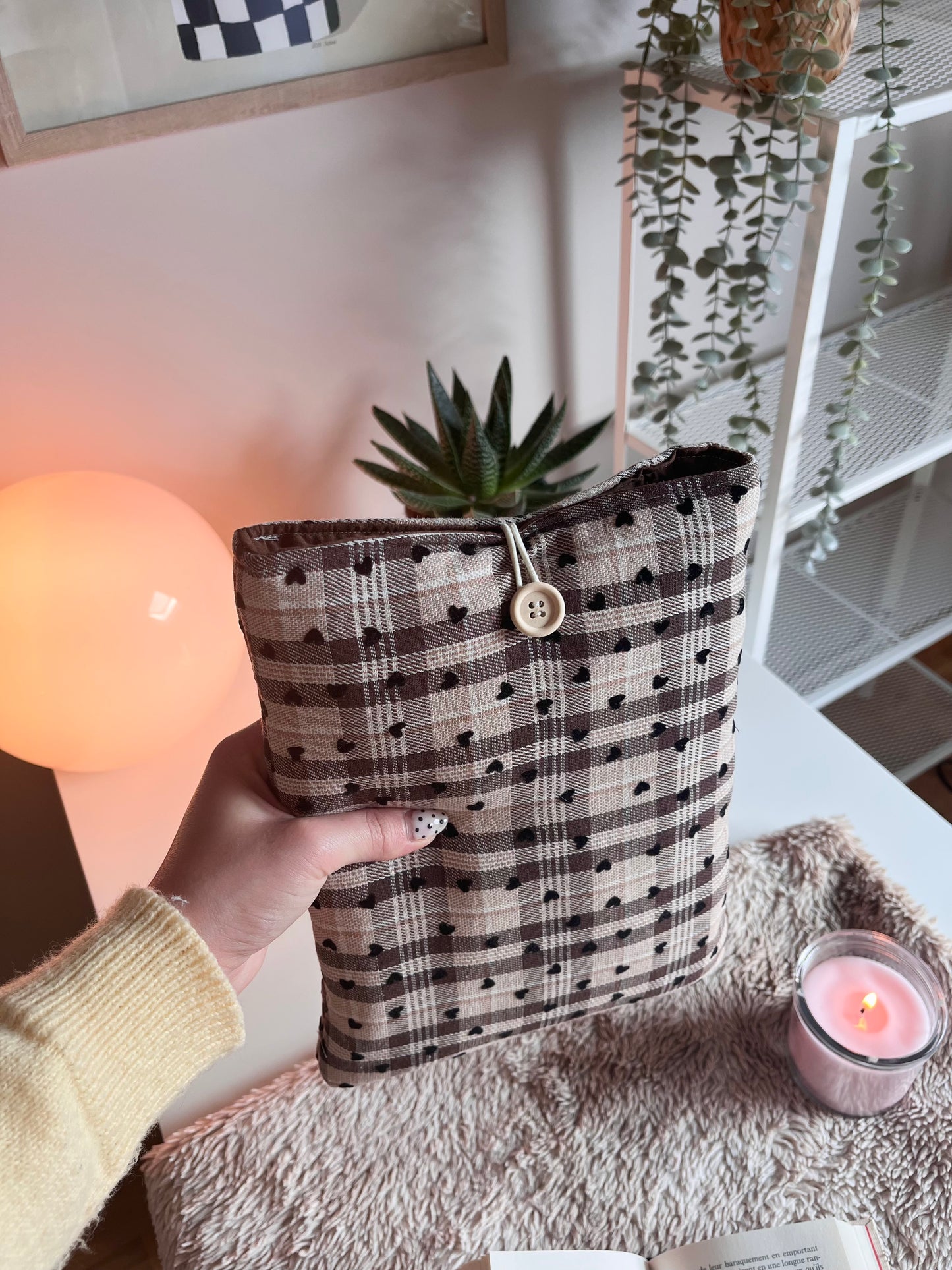 Housse de livre - Chocolat chaud