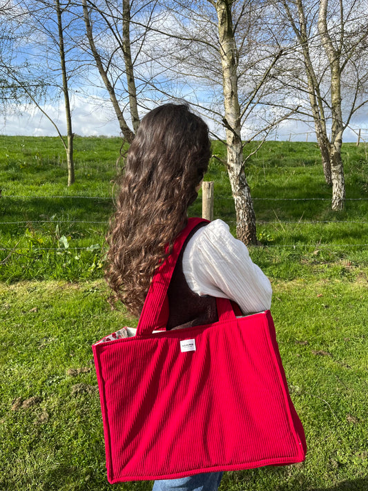 Sac cabas XL - Rouge gourmand