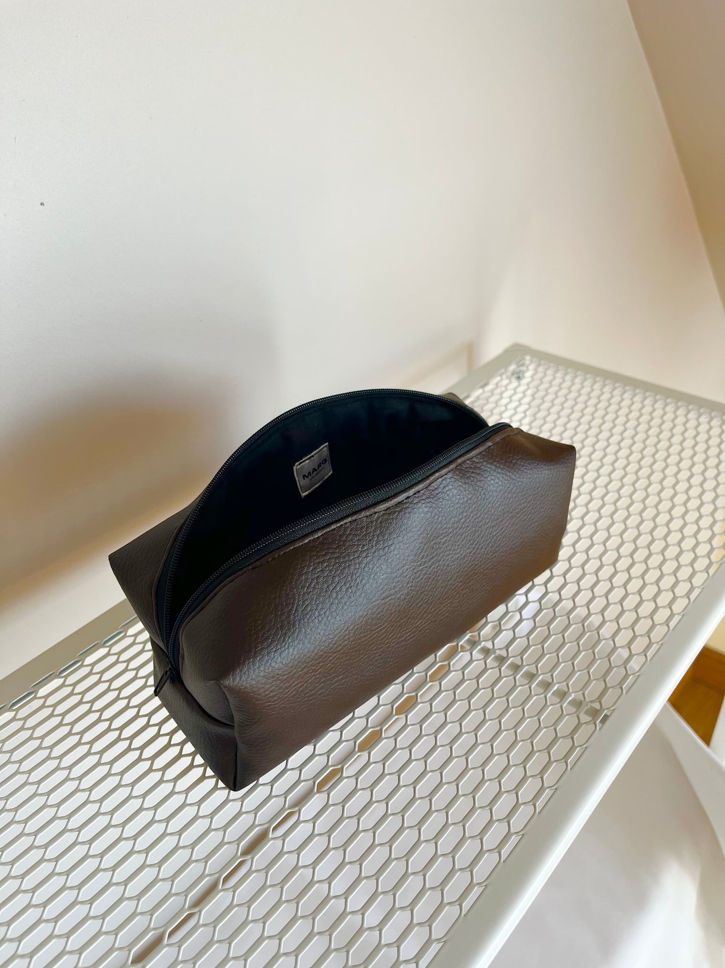 TROUSSE D’ÉCOLE - SIMILI CUIR MARRON