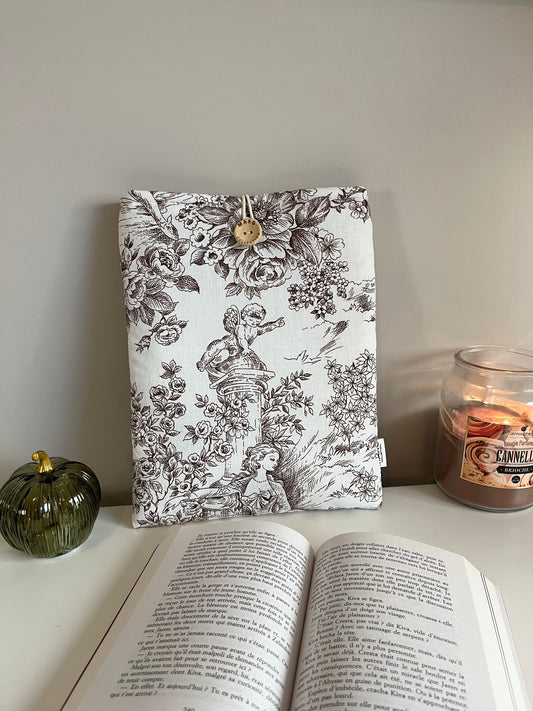 Housse de livre - Jouy Marron