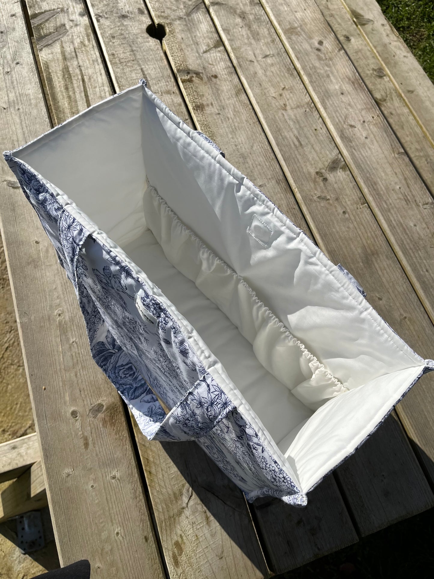 Sac cabas XL - Jouy bleu