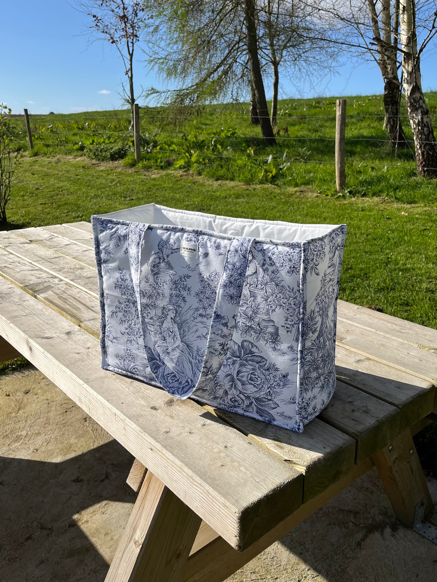 Sac cabas XL - Jouy bleu