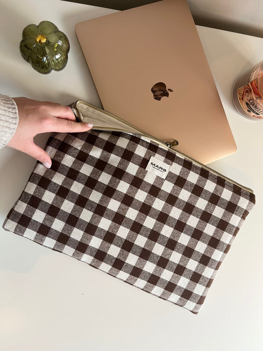 Housse ordinateur/ipad - Le Marron Glacé