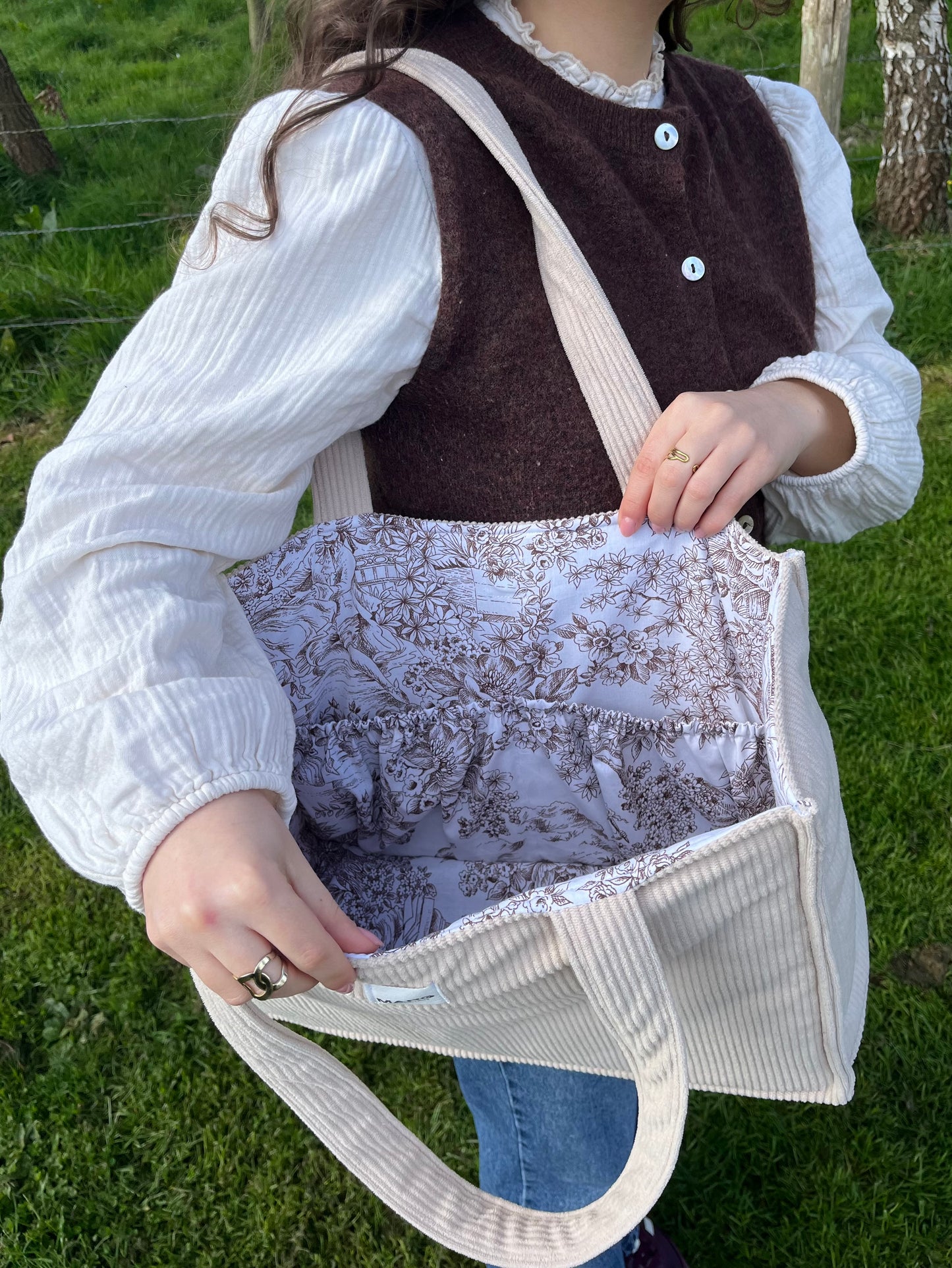 Sac cabas XL - Latte