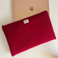 Housse ordinateur/ipad - Rouge gourmand