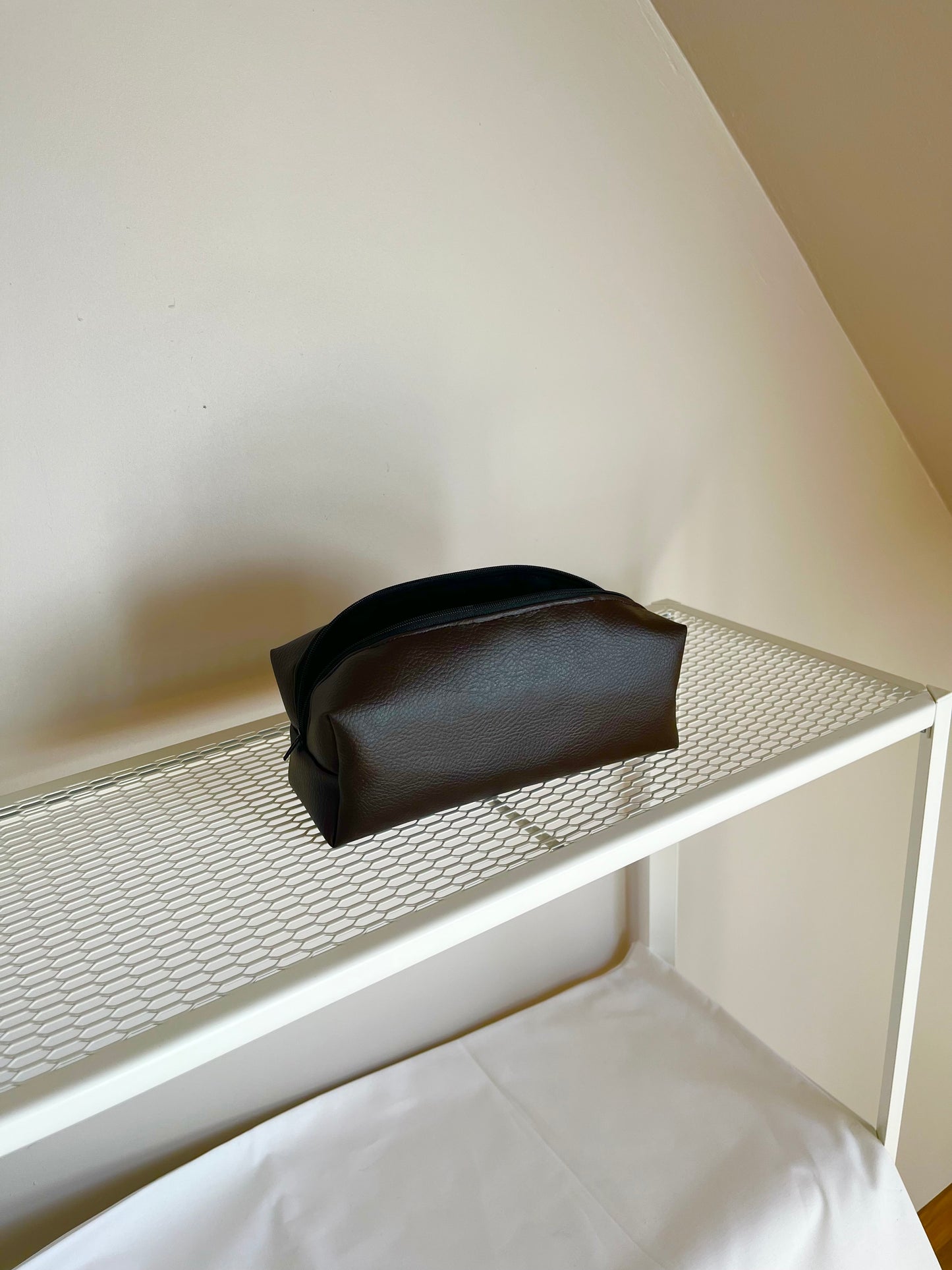 TROUSSE D’ÉCOLE - SIMILI CUIR MARRON