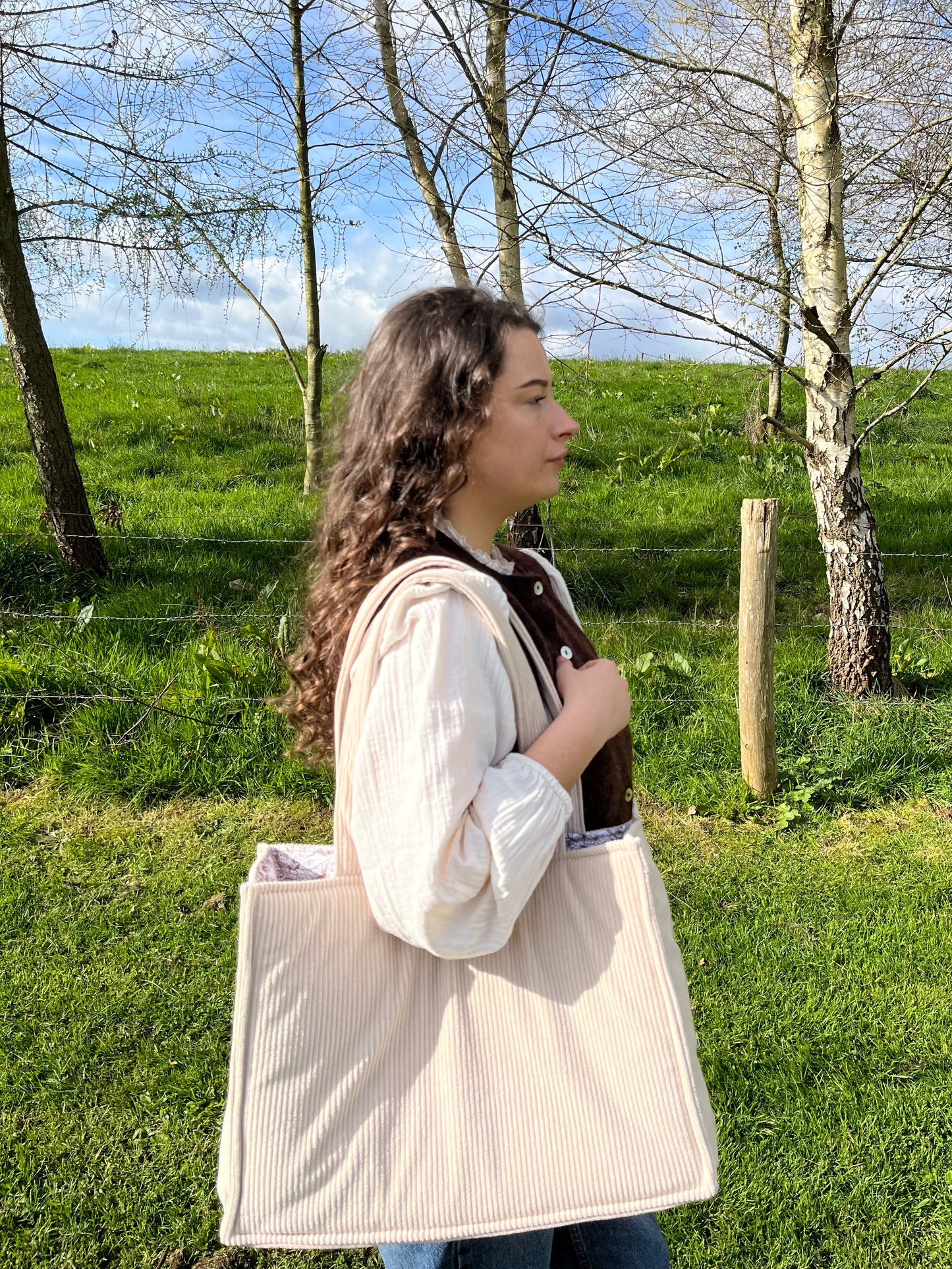 Sac cabas XL - Latte