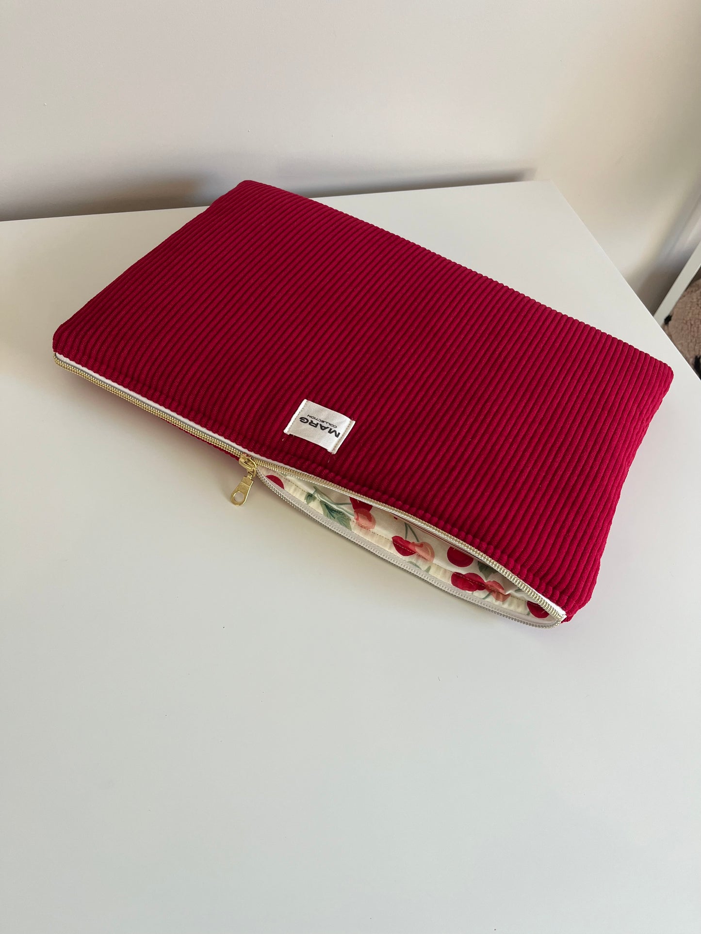 Housse ordinateur/ipad - Rouge gourmand