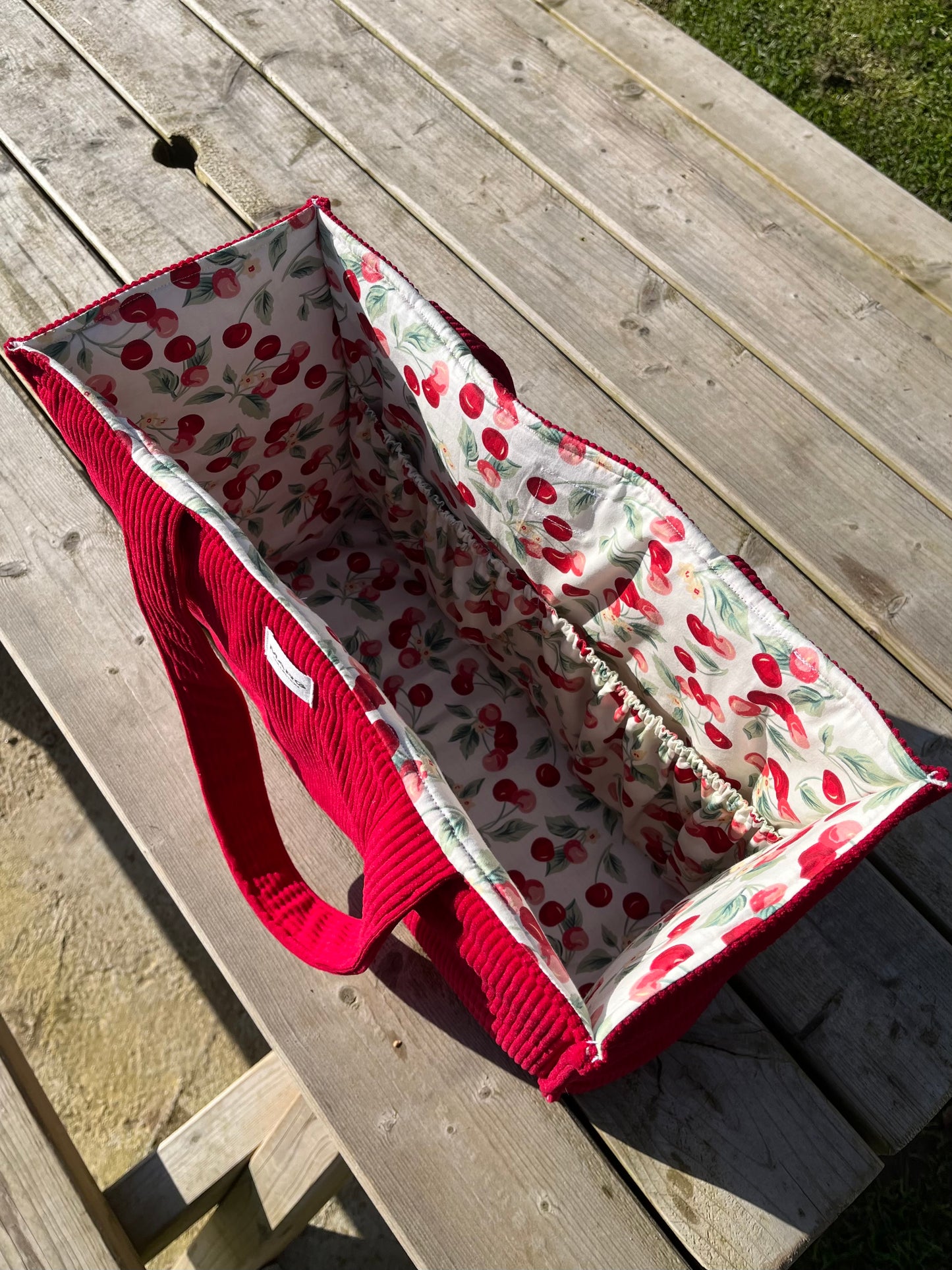 Sac cabas XL - Rouge gourmand